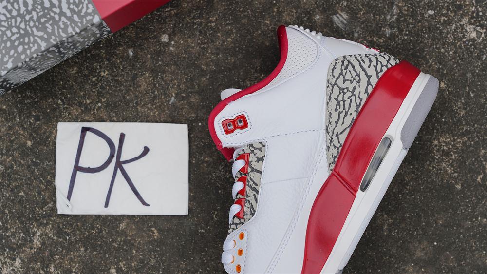 Pk God air jordan 3 retro Cardinal Red retail materials ready to ship